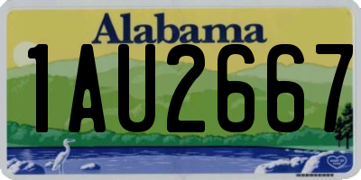 AL license plate 1AU2667