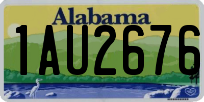 AL license plate 1AU2676