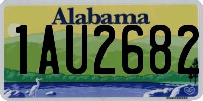 AL license plate 1AU2682