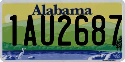 AL license plate 1AU2687