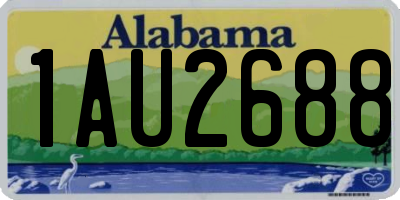 AL license plate 1AU2688