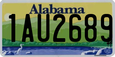 AL license plate 1AU2689