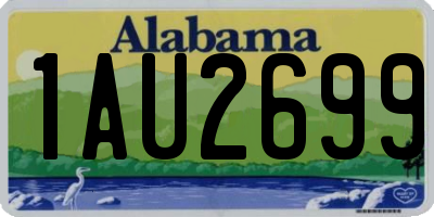 AL license plate 1AU2699