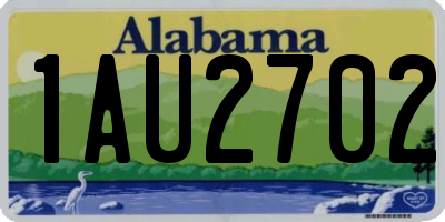 AL license plate 1AU2702