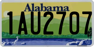 AL license plate 1AU2707