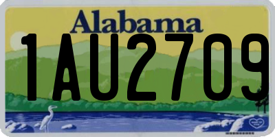 AL license plate 1AU2709