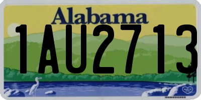 AL license plate 1AU2713
