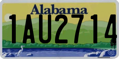 AL license plate 1AU2714