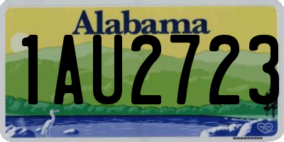 AL license plate 1AU2723