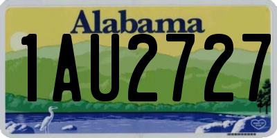 AL license plate 1AU2727