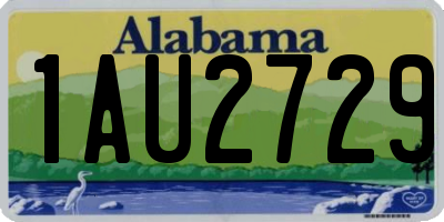 AL license plate 1AU2729