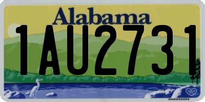 AL license plate 1AU2731