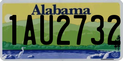 AL license plate 1AU2732