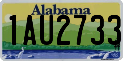 AL license plate 1AU2733