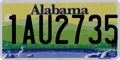 AL license plate 1AU2735
