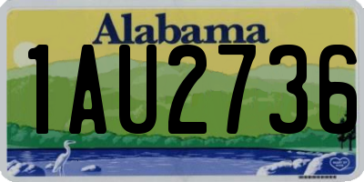 AL license plate 1AU2736