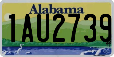 AL license plate 1AU2739