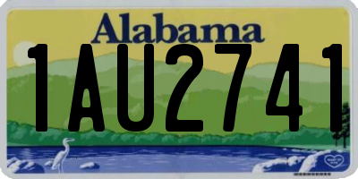AL license plate 1AU2741