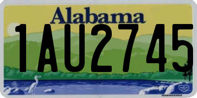 AL license plate 1AU2745
