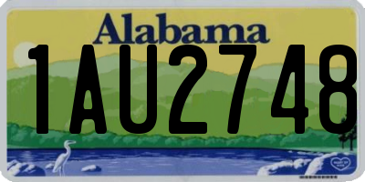 AL license plate 1AU2748