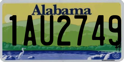 AL license plate 1AU2749