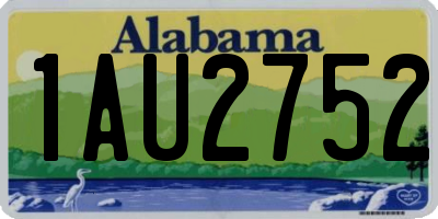 AL license plate 1AU2752