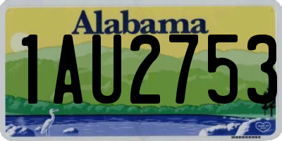 AL license plate 1AU2753