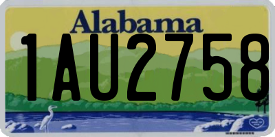 AL license plate 1AU2758