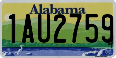 AL license plate 1AU2759