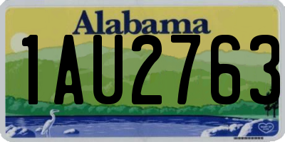 AL license plate 1AU2763
