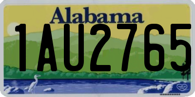 AL license plate 1AU2765