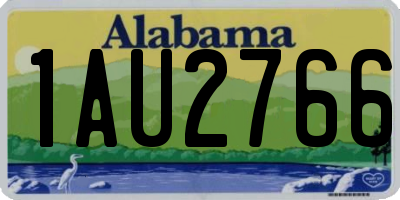 AL license plate 1AU2766