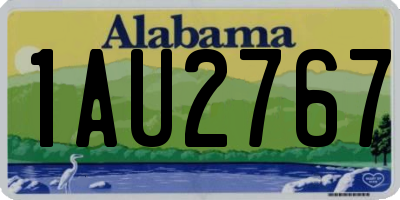 AL license plate 1AU2767