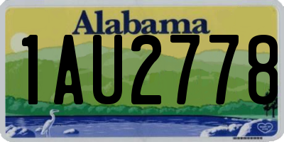 AL license plate 1AU2778