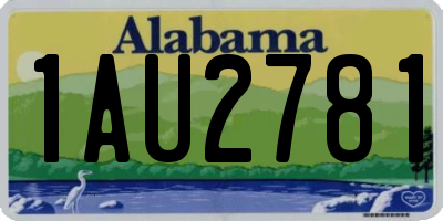 AL license plate 1AU2781
