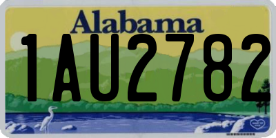 AL license plate 1AU2782