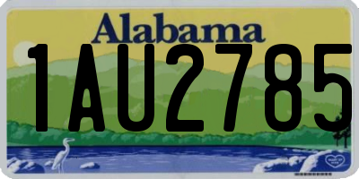 AL license plate 1AU2785