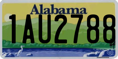 AL license plate 1AU2788