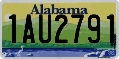 AL license plate 1AU2791