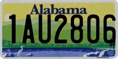 AL license plate 1AU2806
