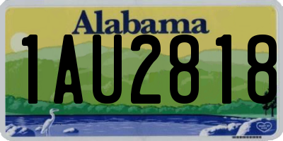 AL license plate 1AU2818