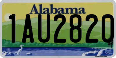 AL license plate 1AU2820