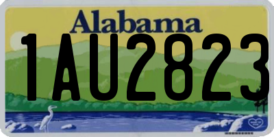 AL license plate 1AU2823