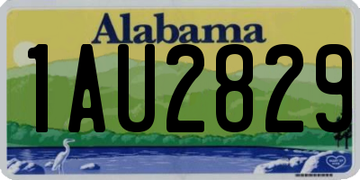 AL license plate 1AU2829