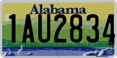 AL license plate 1AU2834