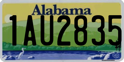 AL license plate 1AU2835