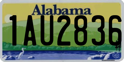 AL license plate 1AU2836