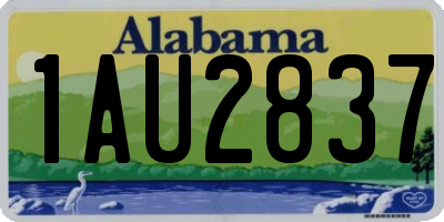 AL license plate 1AU2837