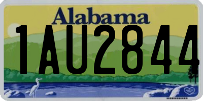 AL license plate 1AU2844