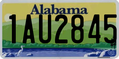 AL license plate 1AU2845